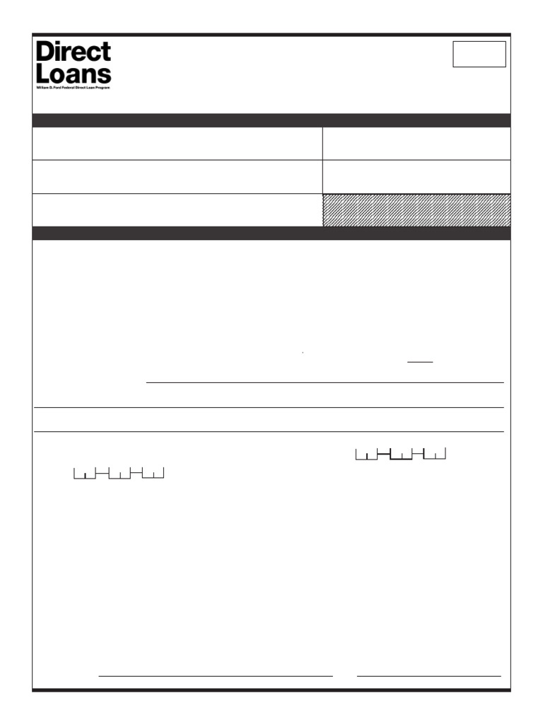 Direct Loan Forbearance Request Form | PDF | Forbearance | Loans