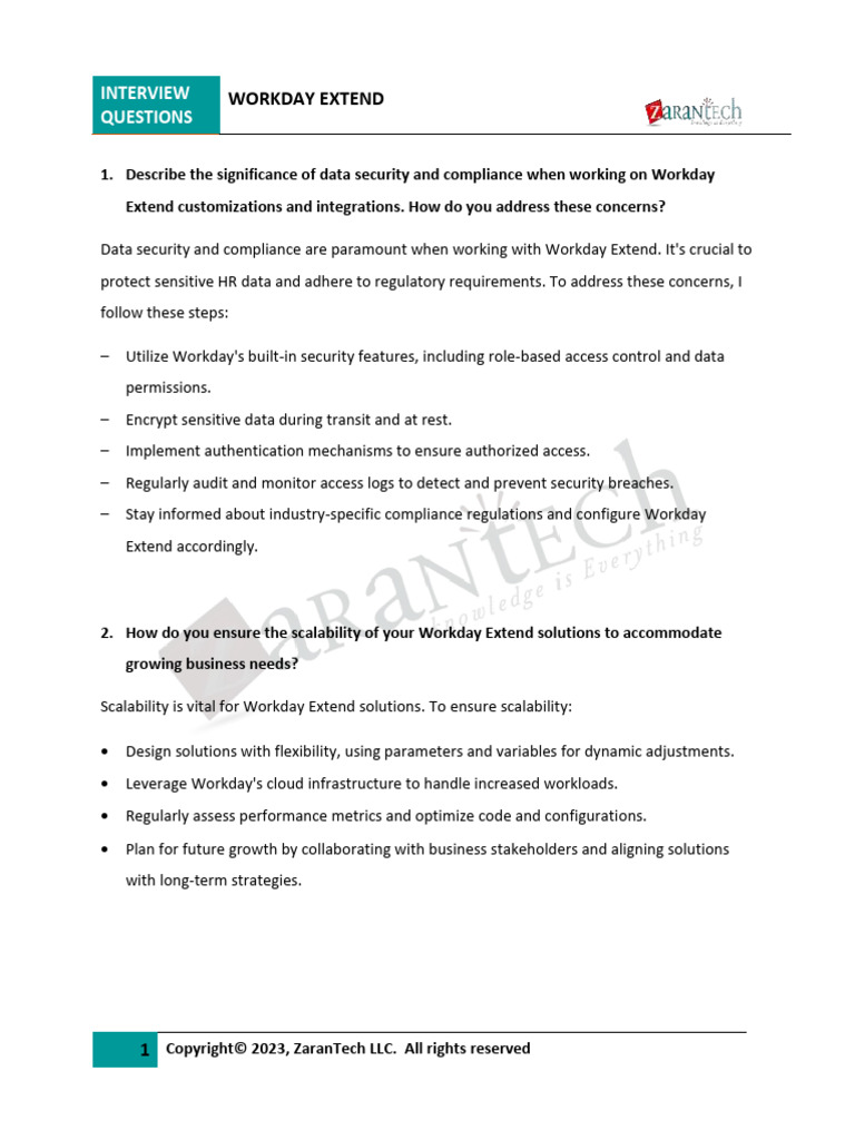 Workday Extend: Key Insights and Practices | PDF | Computer Security ...