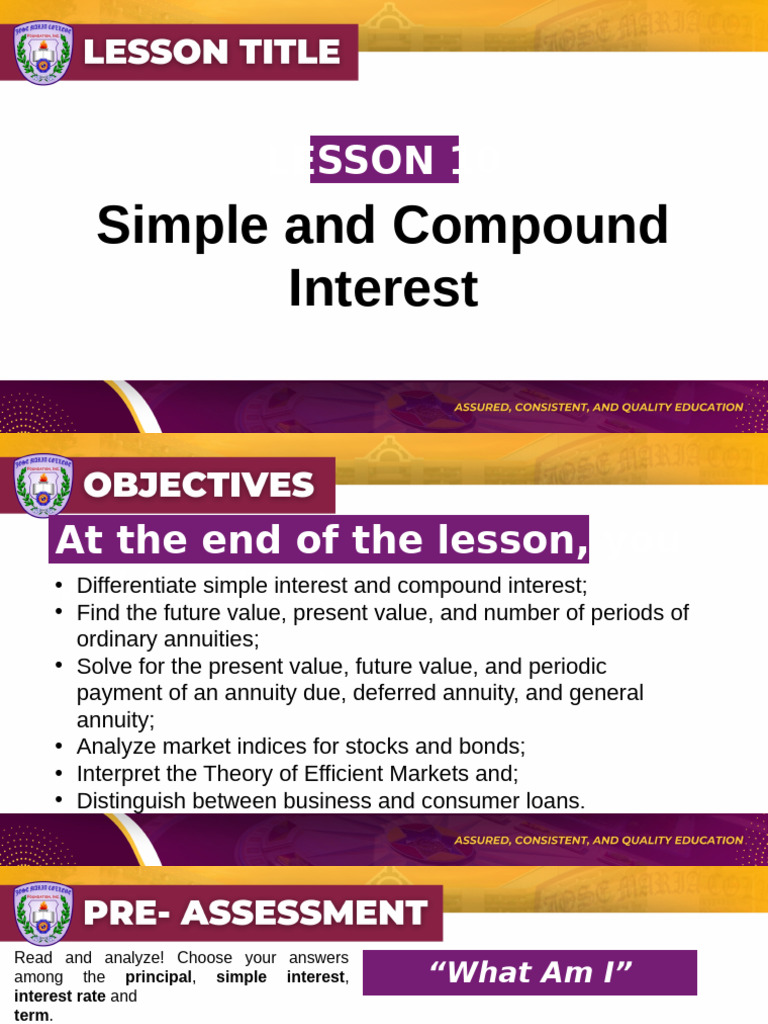 Understanding Simple and Compound Interest | PDF | Interest | Compound ...