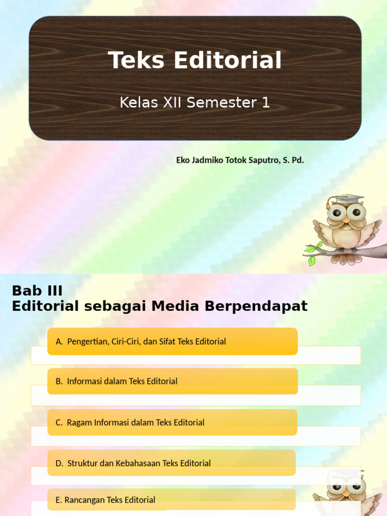 Panduan Lengkap Teks Editorial | PDF