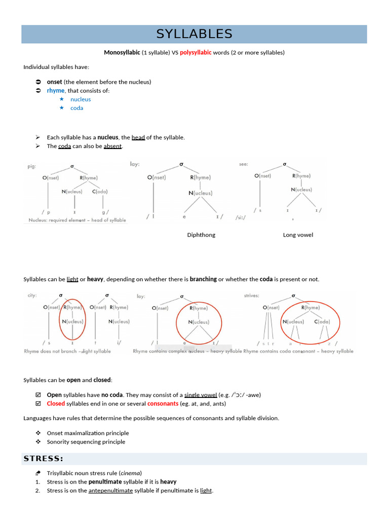 Understanding Connected Syllables | PDF | Syllable | English Language