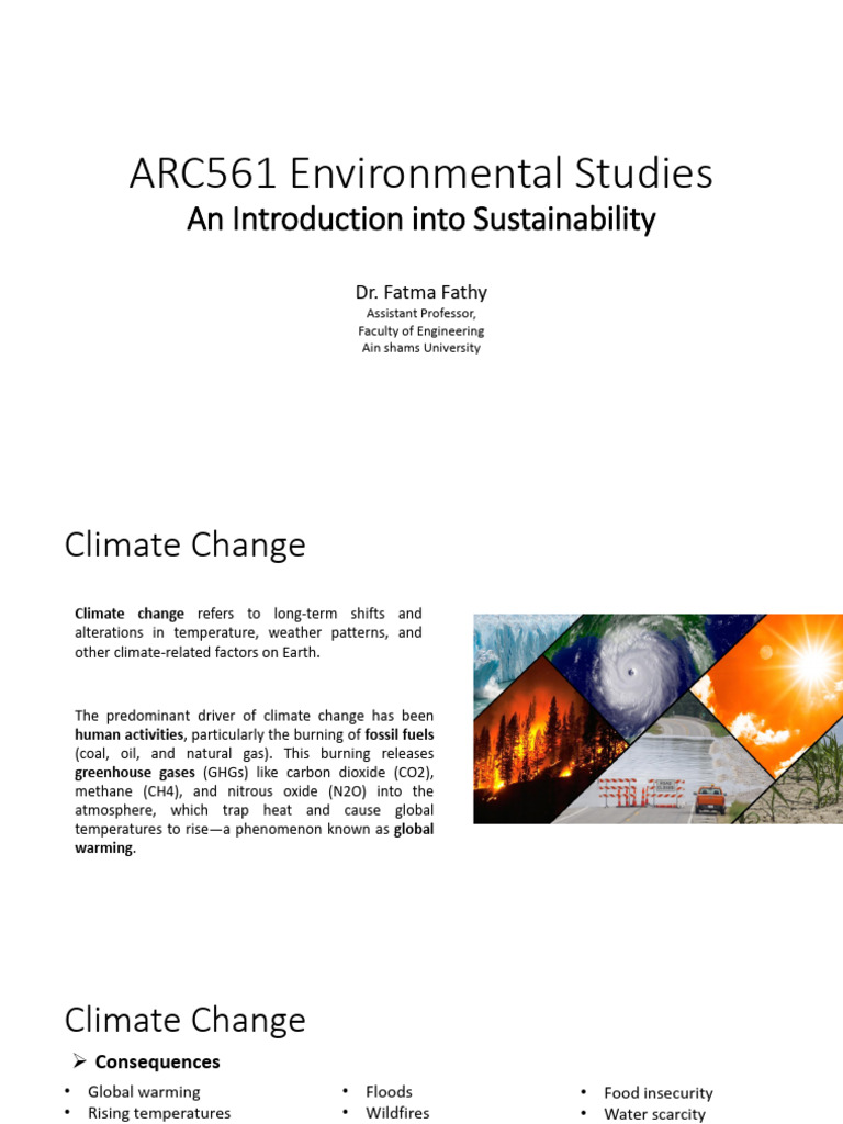 Climate Change and Sustainability Insights | PDF | Climate Change ...