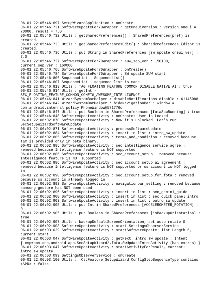 Software Update Process Log | PDF | Software | Computing