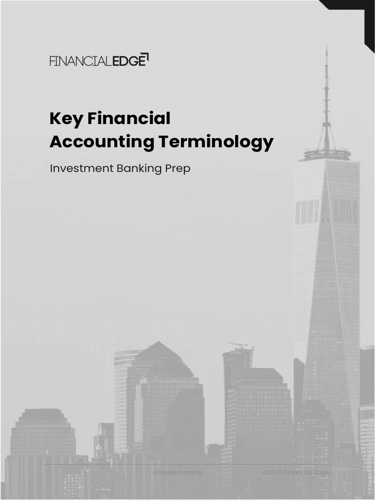 Key Financial Accounting Terminology | PDF | Equity (Finance) | Balance ...