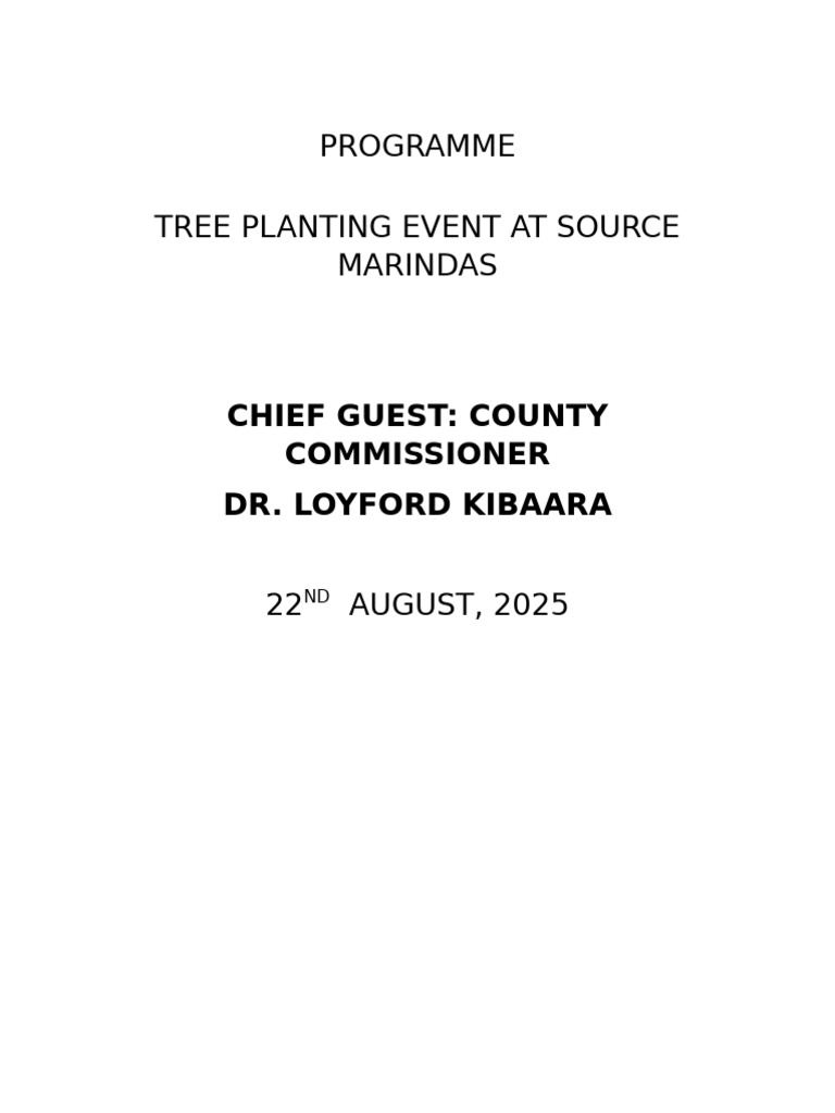 Tree Planting Event at Baraget Forest | PDF