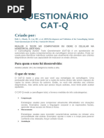 Questionário de Camuflagem Autista CAT-Q | PDF | Autismo | Linguagem ...