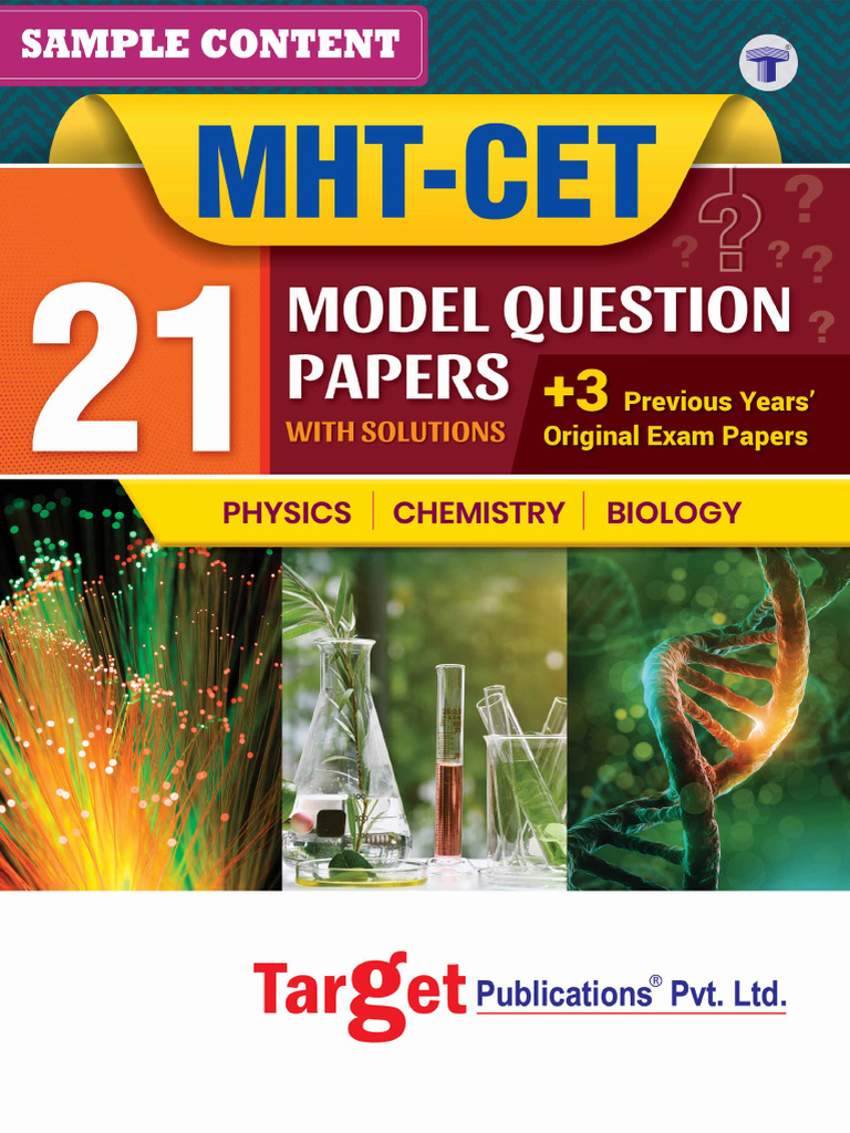 MHT-CET Model Papers with Solutions | PDF | Inductance | Inductor