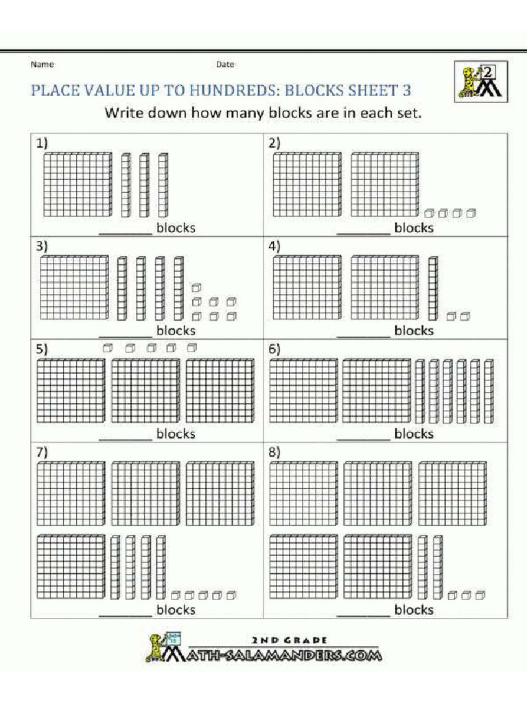 10+ Base Ten Blocks Worksheets 4Th Grade | PDF