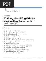 UK Visitor Visa Supporting Documents Guide | PDF