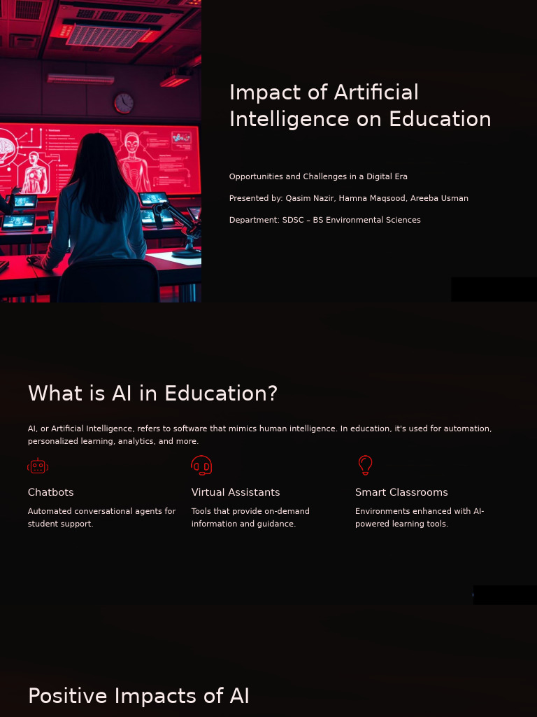 AI's Role in Education: Benefits & Risks | PDF | Artificial ...