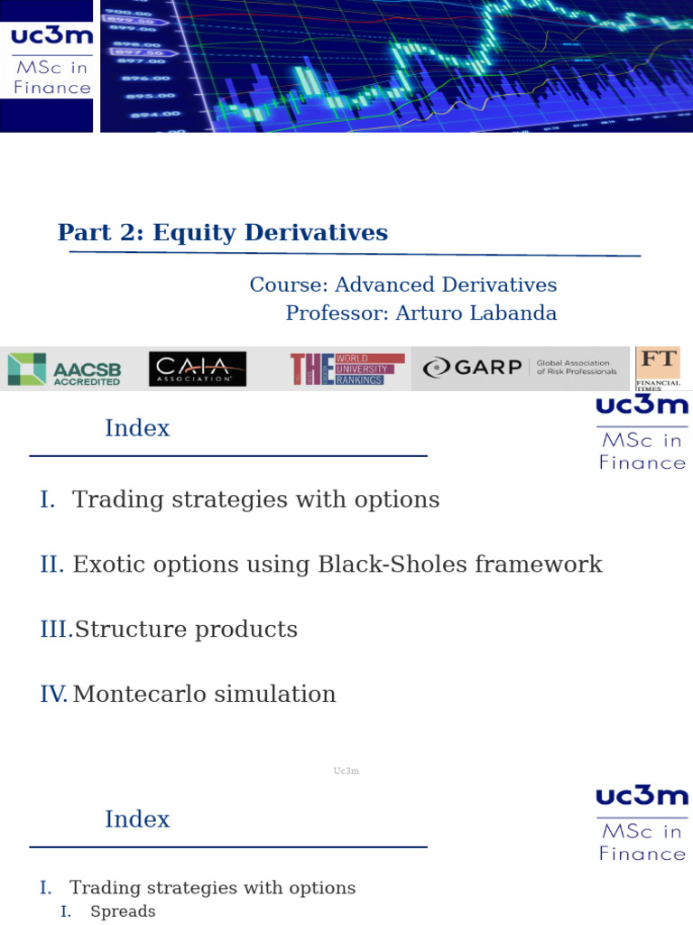Advanced Equity Derivatives Strategies | PDF | Option (Finance) | Black ...