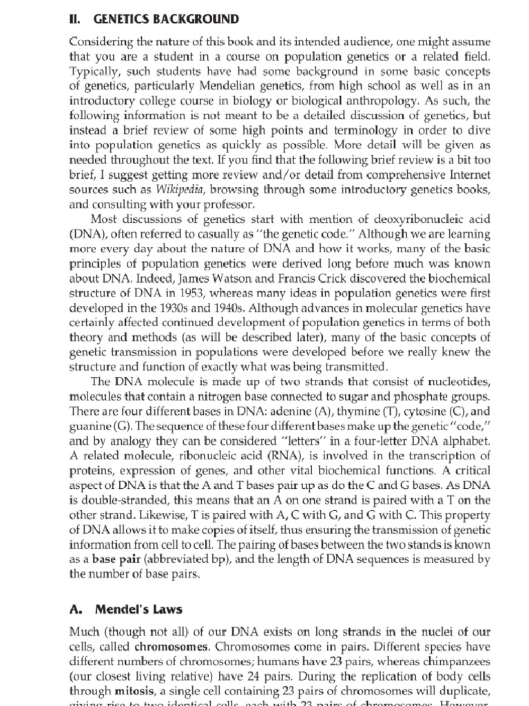 Genetics Notes 1 | PDF