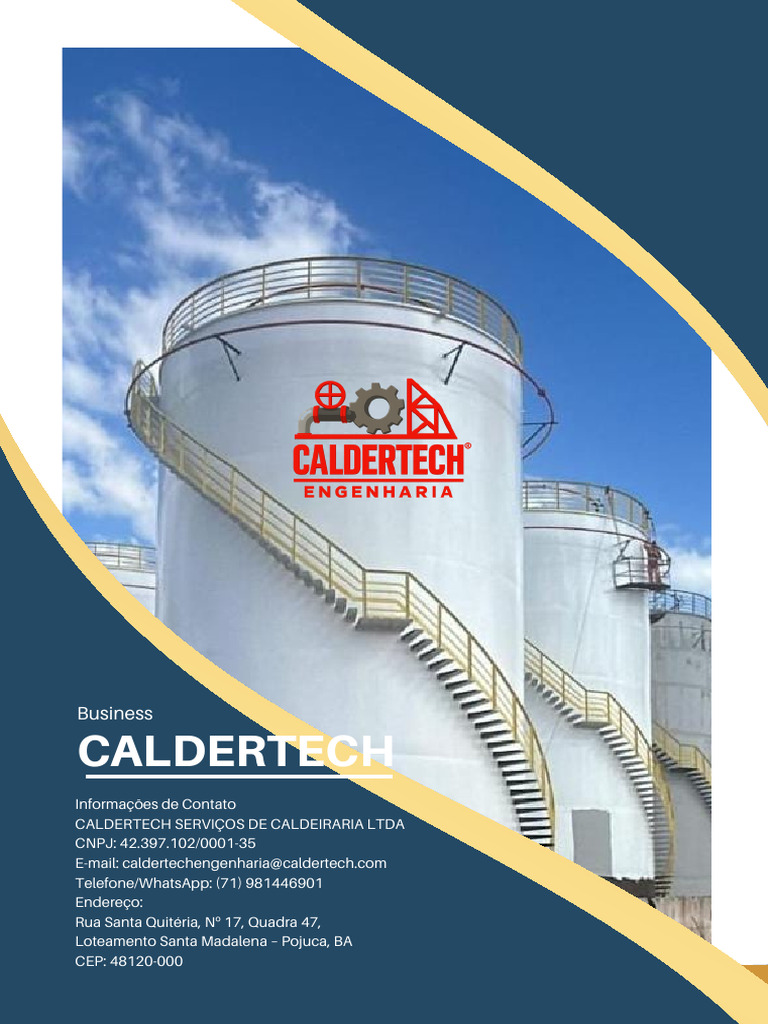 Caldertech: Engenharia e Caldeiraria Inovadora | PDF | Engenharia ...