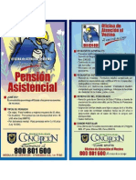 Folleto Pensión Asistencial, Concepción - Chile