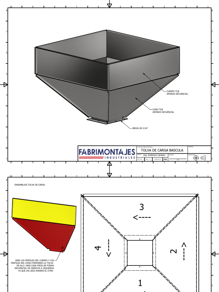 Plano de Tolva de Carga | PDF
