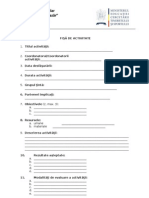 Anexa Model Fisa de Activitate