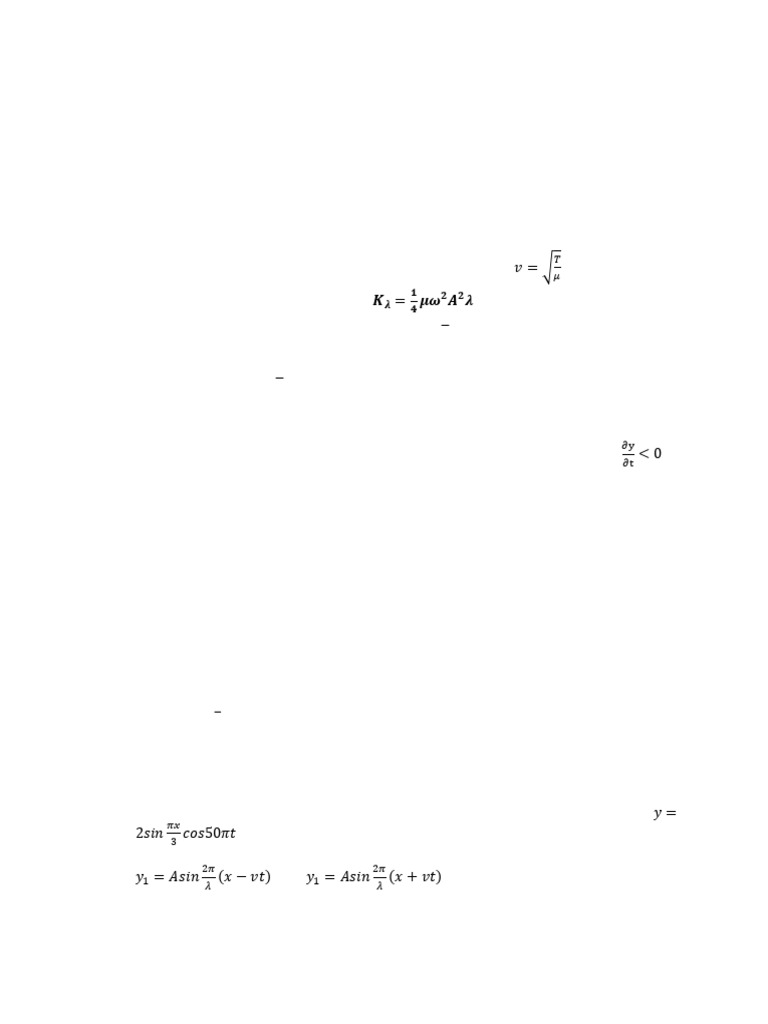 TUTORIAL 2 WAVES | PDF | Waves | Spacetime