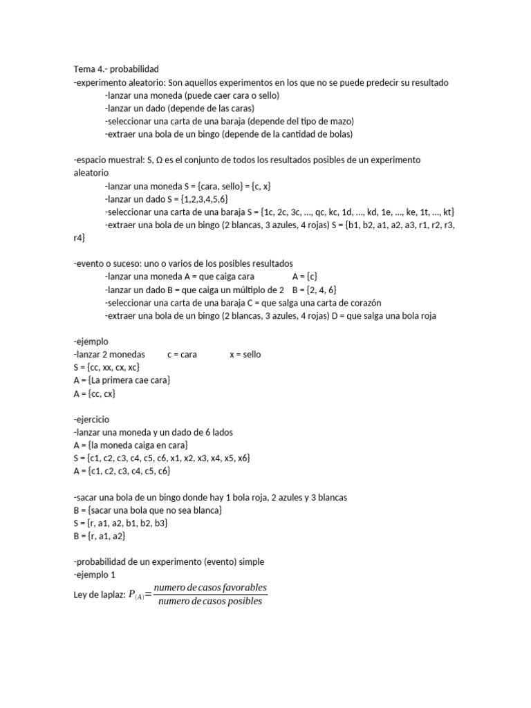 Fundamentos de Probabilidad y Eventos | PDF | Jugando a las cartas ...
