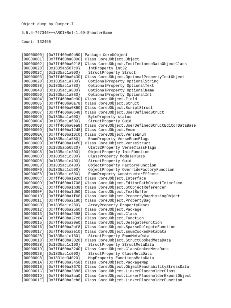 GObjects Dump WithProperties | PDF | Computer Programming | Software ...