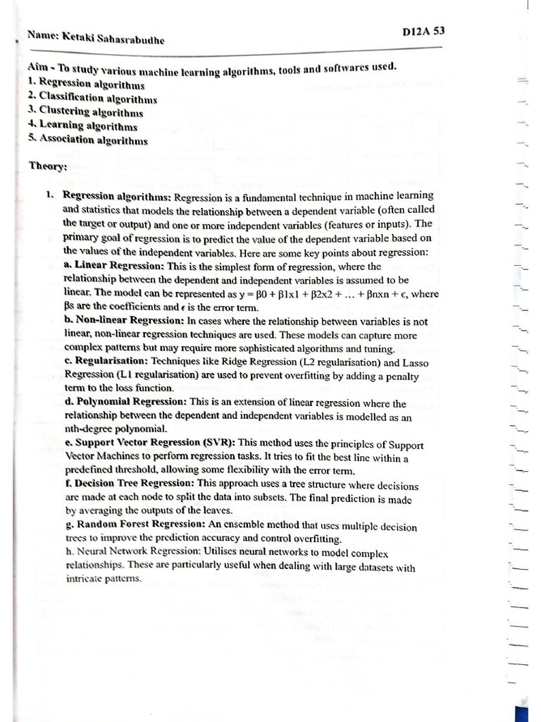 ML Exp 1 | PDF