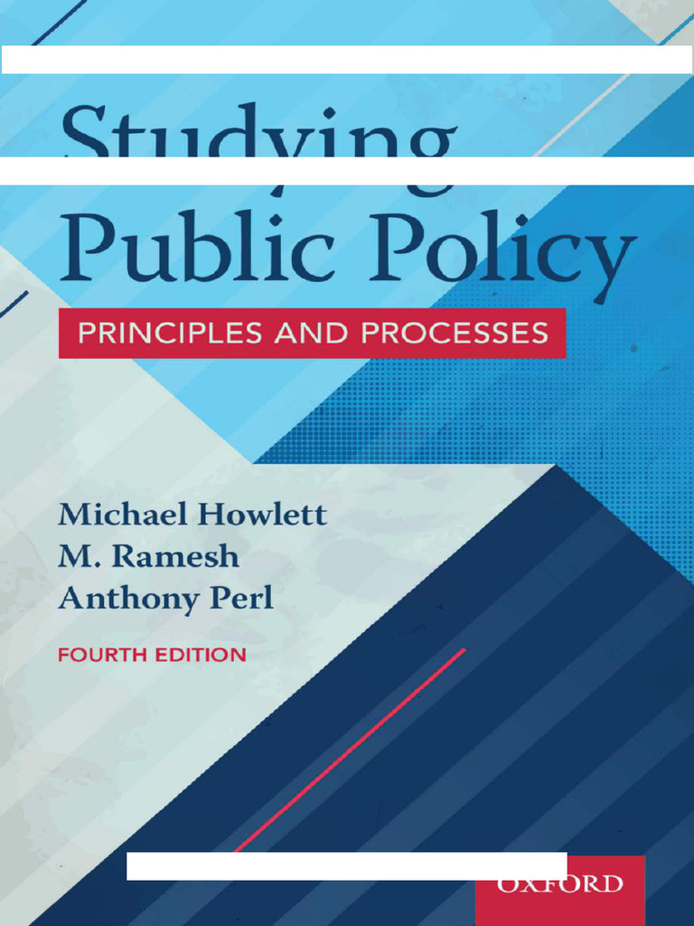 Public Policy: Principles & Processes | PDF | Evaluation | Policy