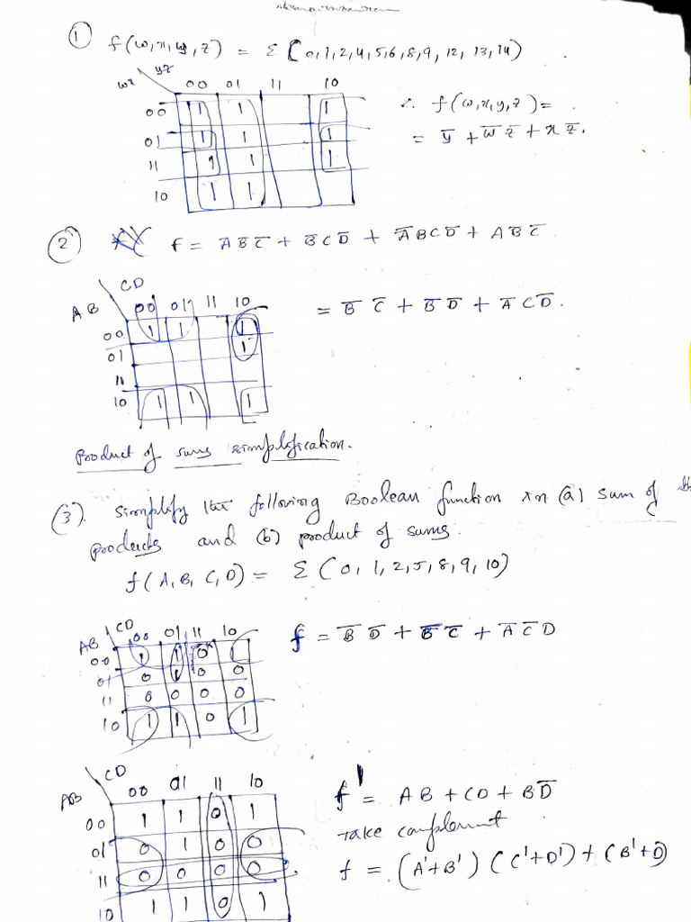 Logic Gate Functions and Equations | PDF