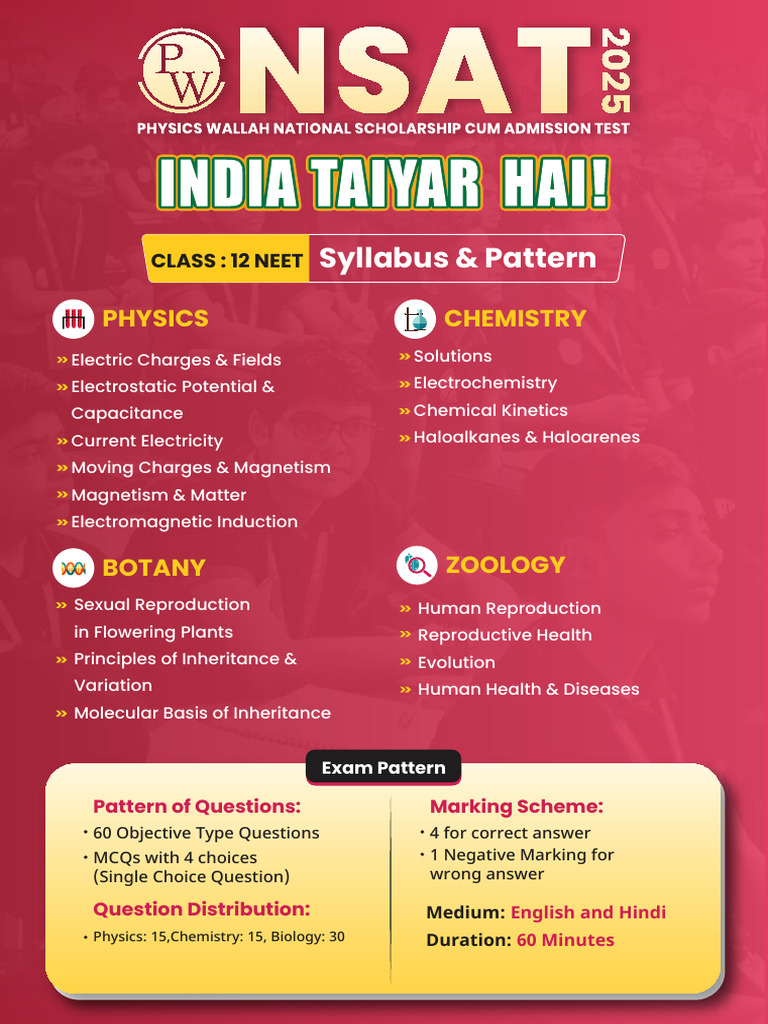 Syllabus & Pattern: Chemistry Physics | PDF
