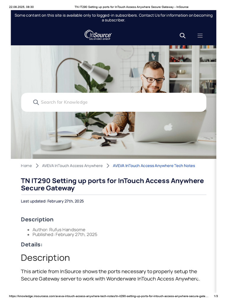 Secure Gateway Port Setup Guide | PDF | Internet Information Services ...