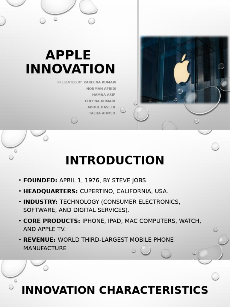 Apple Innovation Case Study | PDF | Apple Inc. | Apple Watch