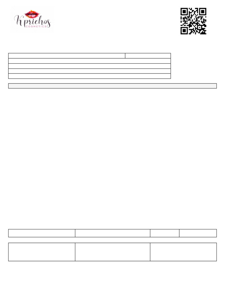 Cotizacion Kprichoscosmetics 6536 | PDF