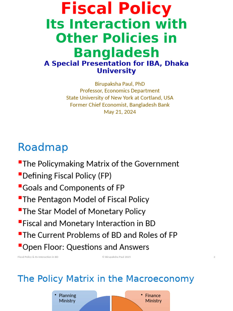 Fiscal Policy Dynamics in Bangladesh | PDF | Fiscal Policy | Fiscal ...