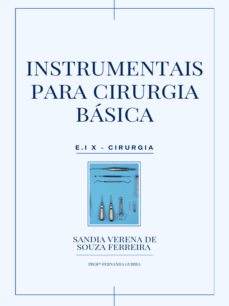 Instrumentos Cirúrgicos: Pinça de Stillies | PDF | Boca | Anatomia