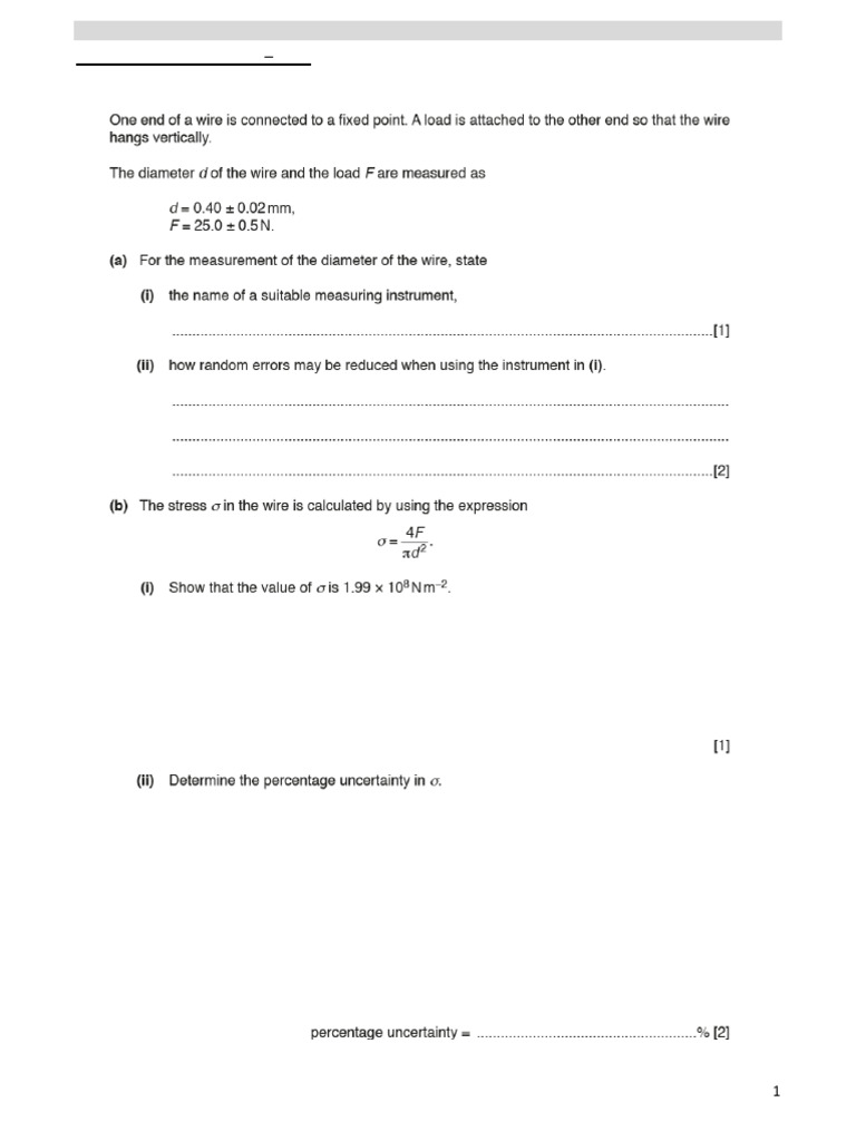 Measurement Techniques 1 | PDF