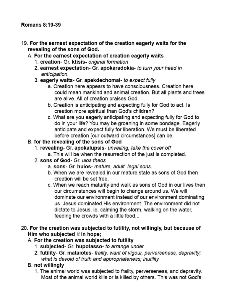 Creation's Anticipation of Redemption | PDF | Grace In Christianity | Jesus