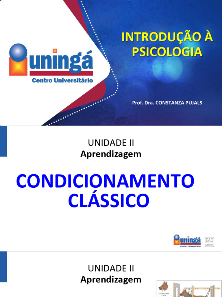 Condicionamento Clássico e Operante na Aprendizagem | PDF ...