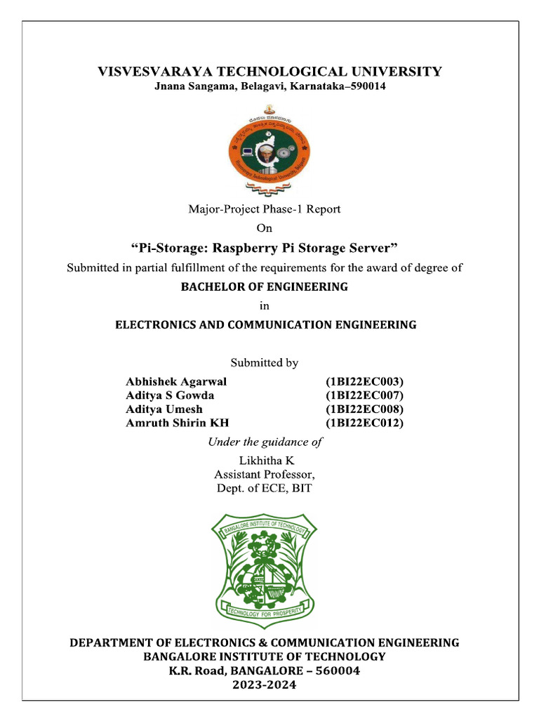 Major Project Phase 1 Final | PDF