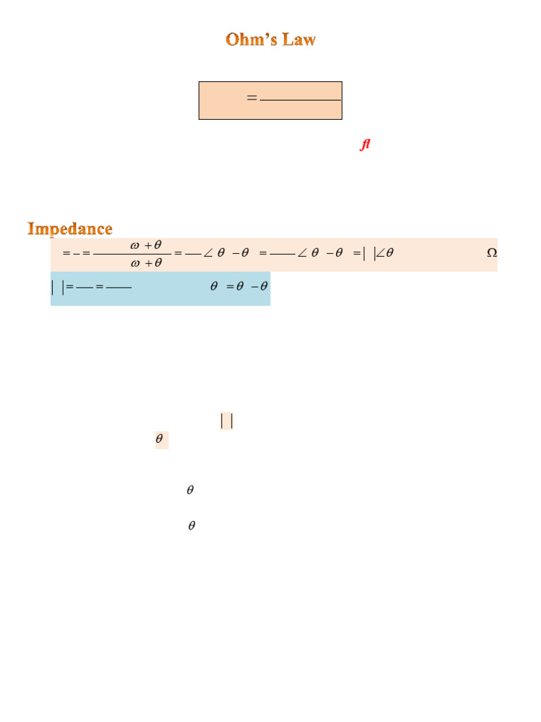 Instantaneous Current and Voltage Analysis | PDF | Electrical Impedance ...