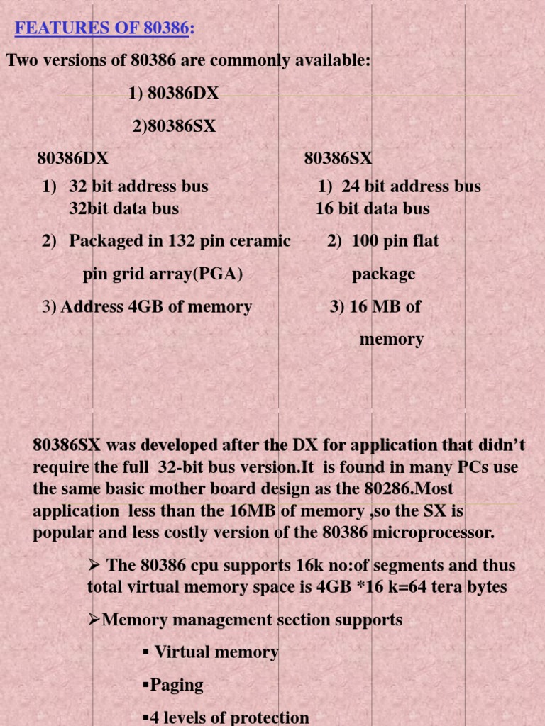 80386 architecture pdf software