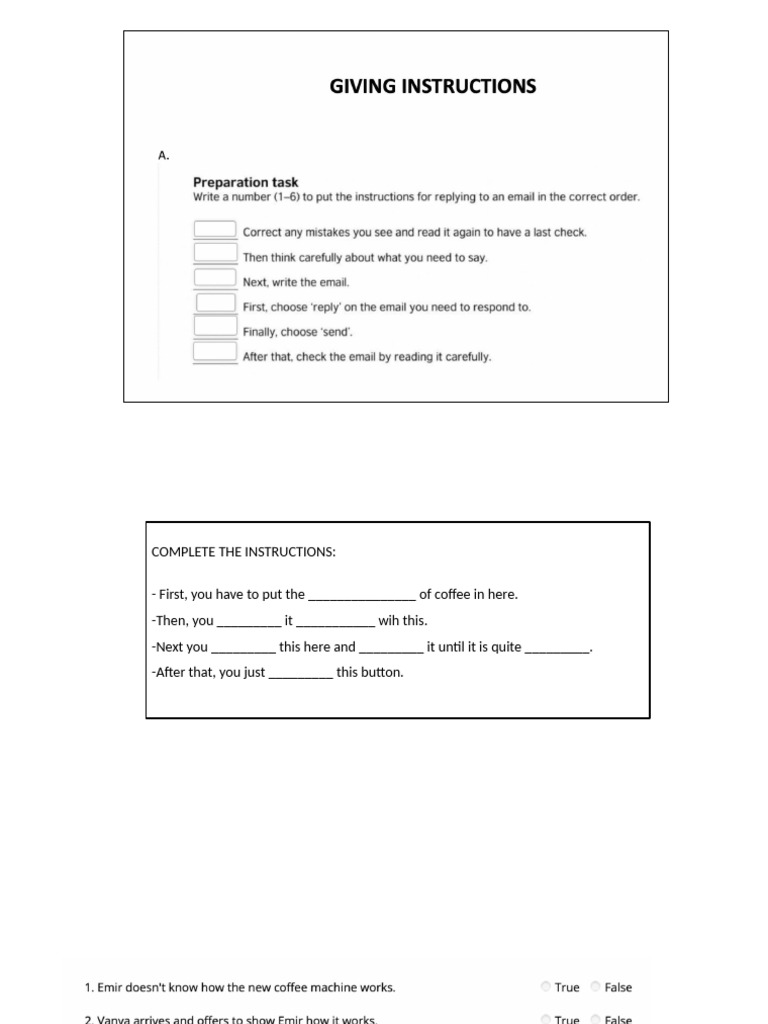 INSTRUCTIONS | PDF