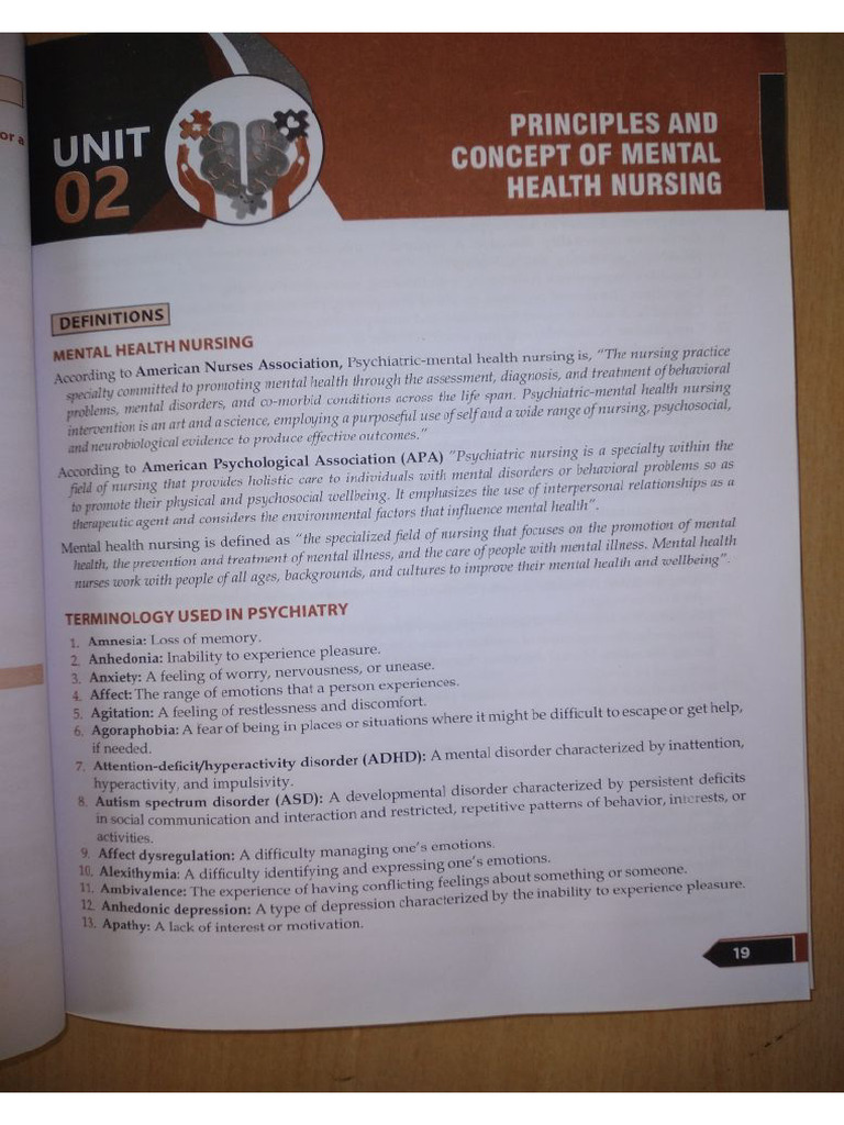 Principles and Concepts of Mental Health Nursing | PDF