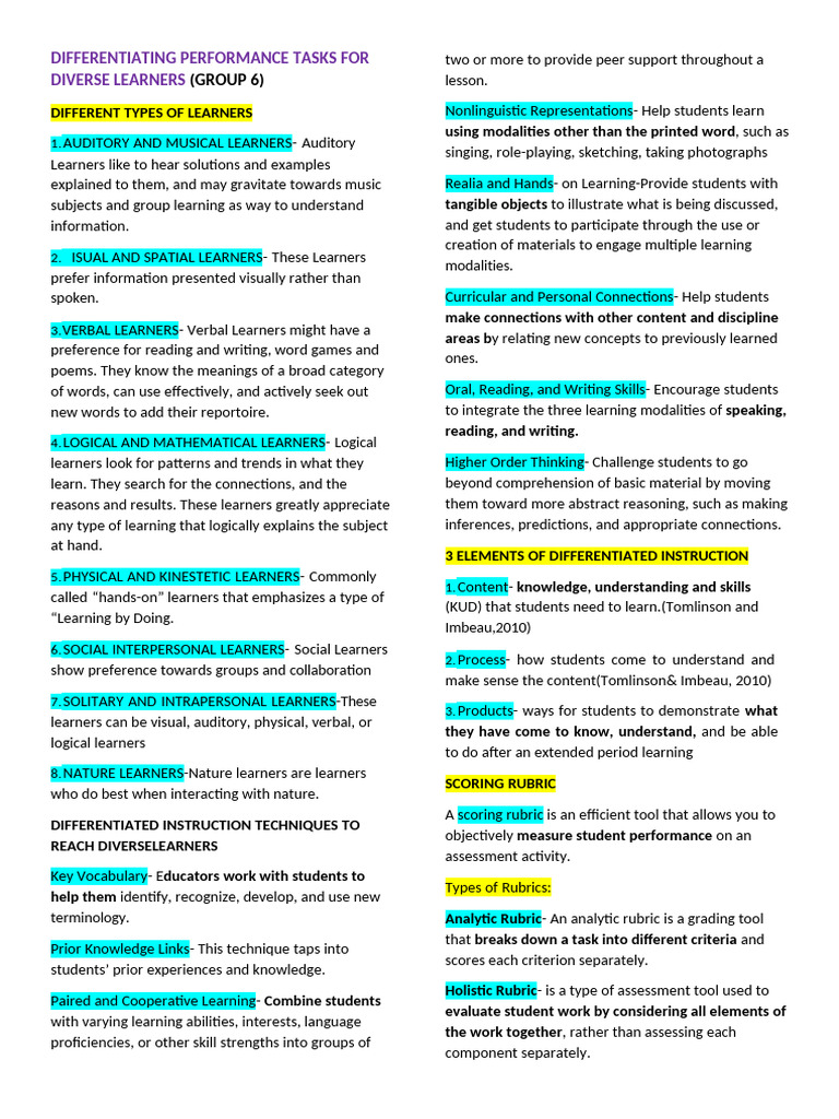 Educ-105a Handouts | PDF | Motivational | Motivation