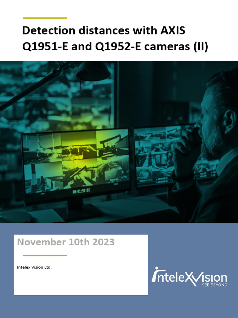 AXIS Q1951-E & Q1952-E Detection Ranges | PDF | Image Resolution | Camera