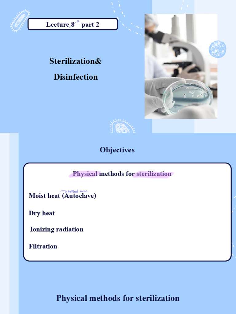 Sterilization and Disinfection Methods | PDF | Sterilization ...