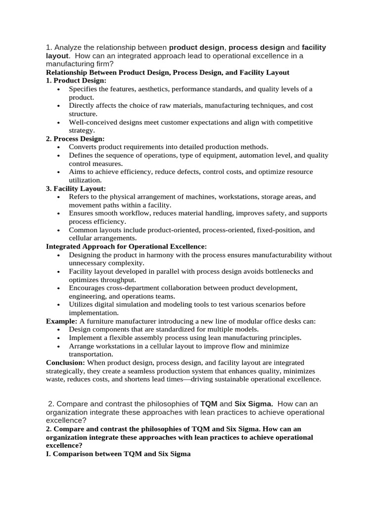 Integrating Design and Quality for Excellence | PDF | Six Sigma | Lean ...