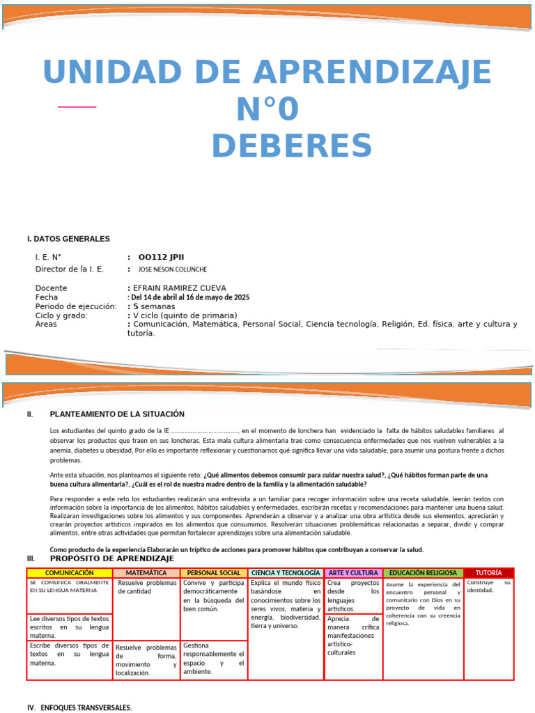 6to Unidad de Aprendizaje 3 | PDF | Aprendizaje | Geometría