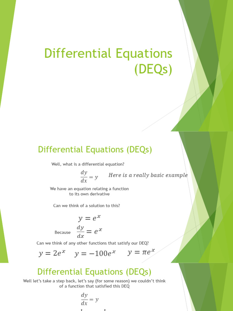 Understanding Differential Equations | PDF | Multivariable Calculus ...