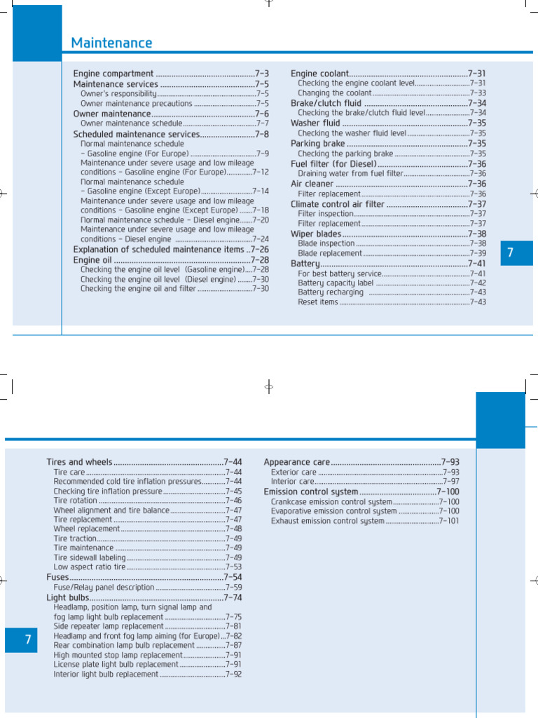 Vehicle Maintenance Guide Overview | PDF | Vehicle Parts | Automotive ...