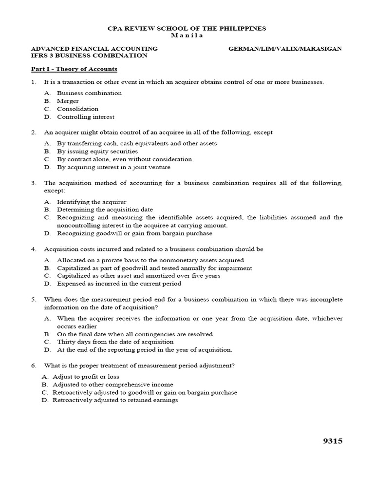 IFRS 3 Business Combination Guide | PDF | Goodwill (Accounting ...