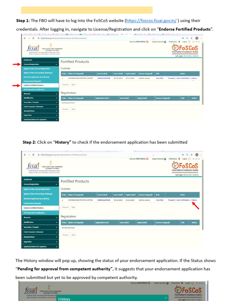 Check Endorsement Application Status | PDF