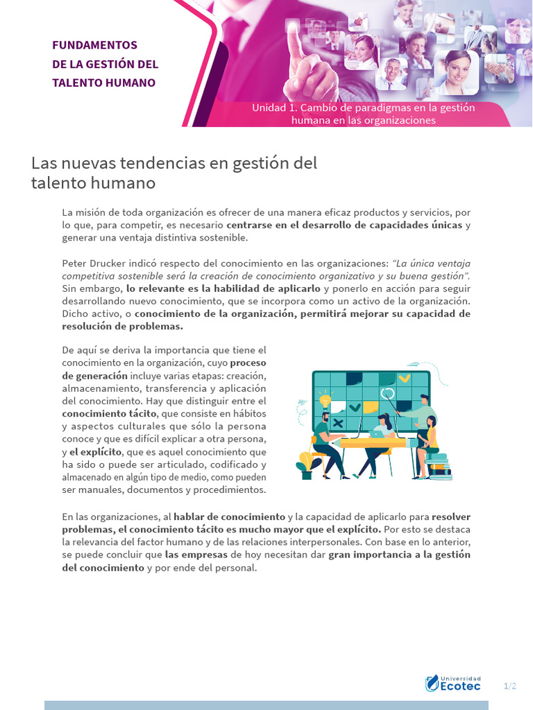 Tendencias en Gestión del Talento Humano | PDF | Conocimiento ...